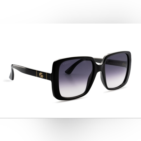 NEW GUCCI WOMEN'S OVERSIZED SQUARE SUNGLASSES GG0632S 001 BLACK GUCCI - Picture 7 of 13